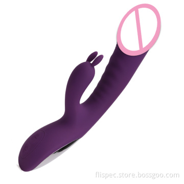 Clitoral Rabbit Vibrator with 10 Suction Kissing Vibration G-Spot Clitoris Massager Sex Toy
